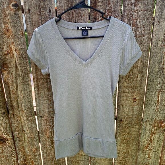 Planet Gold short sleeve fitted long sweater type - Picture 1 of 6